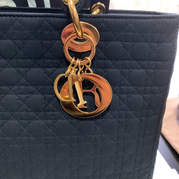 Christian Dior Cannage Nylon Handbag MM - Picture 2 of 8